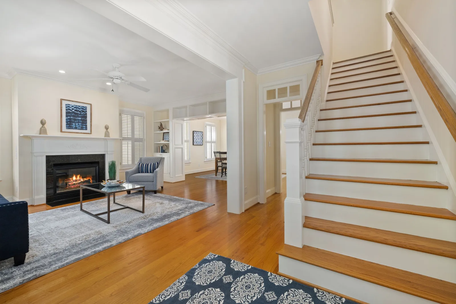 Fresh living room after move-out and estate cleaning by Pro Shine Elite